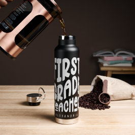 1e klas leraar eenvoudige tekst waterfles