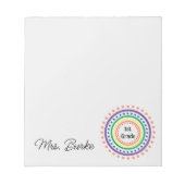 1e klas leraar notitieblok (Voorkant)