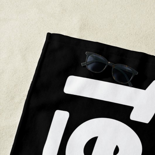 1e klas leraar op maat strandlaken (In situ)