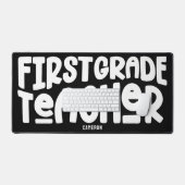 1e klas leraar typografie ontwerp op maat bureaumat (Keyboard & Muis)