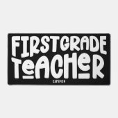 1e klas leraar typografie ontwerp op maat bureaumat (Voorkant)