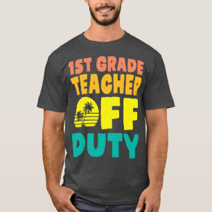 1e klas leraar uit dienst Happy Summer Vakantie H T-shirt