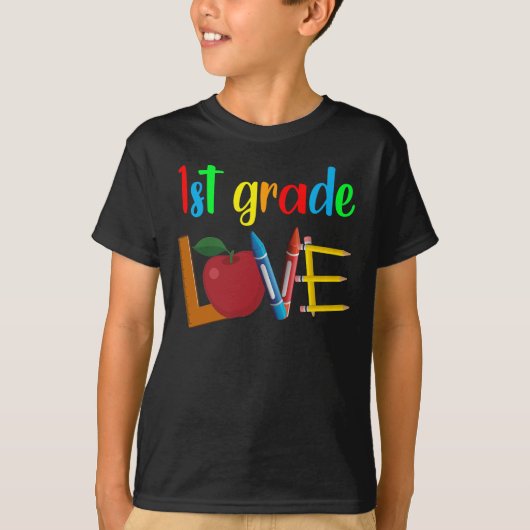1e klas liefde t-shirt (Voorkant)