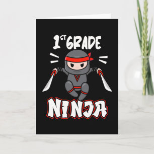 1e klas Ninja School Kinderinschrijving Kinder Gif Kaart