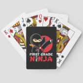 1e klas ninja trap eerste dag terug naar school pokerkaarten (Achterkant)