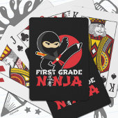 1e klas ninja trap eerste dag terug naar school pokerkaarten