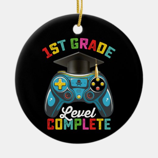 1e klas niveau Complete Afstuderen Gaming Gamer Keramisch Ornament (Voorkant)