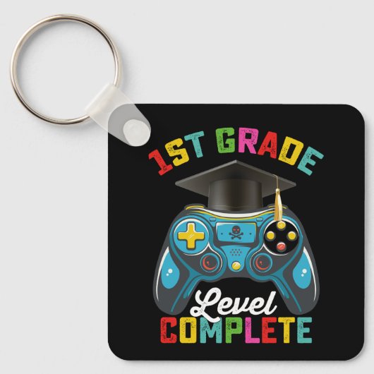 1e klas niveau Complete Afstuderen Gaming Gamer Sleutelhanger (Voorkant)