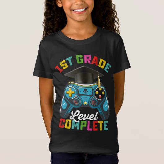 1e klas niveau Complete Afstuderen Gaming Gamer T-shirt (Voorkant)