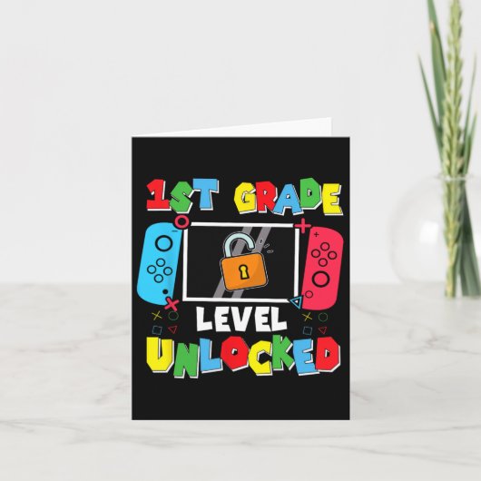 1e klas niveau ontgrendeld terug naar school eerst kaart (Voorkant)