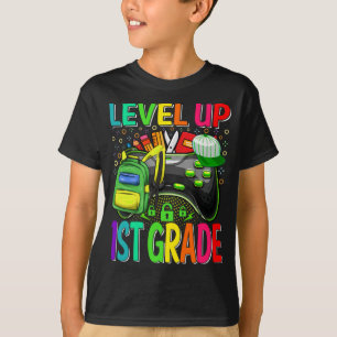 1e klas niveau terug naar school ontgrendeld t-shirt