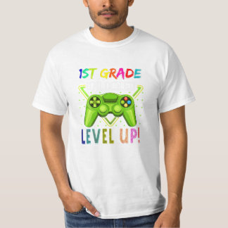 1e klas niveau videospel t-shirt