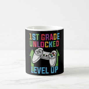 1e klas ontgrendelde gamer terug naar school video koffiemok