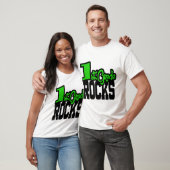 1e klas ROCKS Groene School Leraar Gift T-shirt (Unisex)