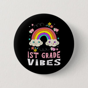 1e klas sfeer school leerling 1e dag terug naar sc ronde button 5,7 cm