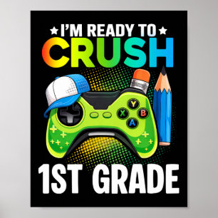 1e klas Shirten voor jongens videogame Gaming Teru Poster