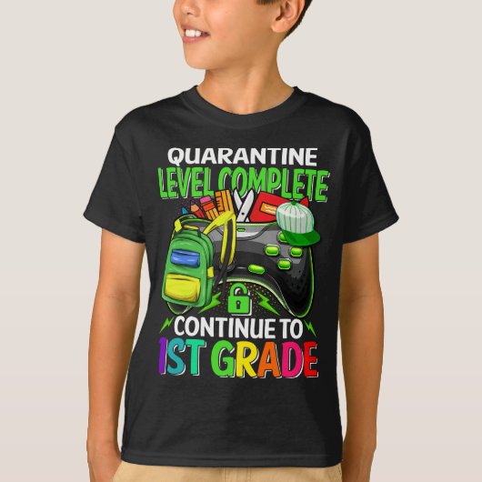 1e klas spel terug naar school T-shirt (Voorkant)
