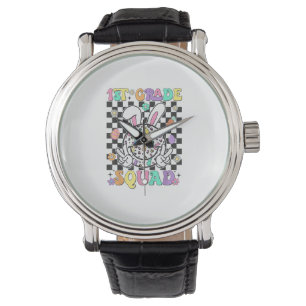 1e klas squad konijn konijn konijn paasdag leraar  horloge