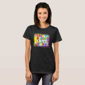 1e klas terug naar school virtueel eerste schoolda t-shirt (Voorkant volledig)