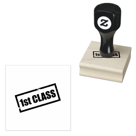 1e Klas Top Prestatie Logo Document Zegel Zwart Rubberstempel (Gestempeld)