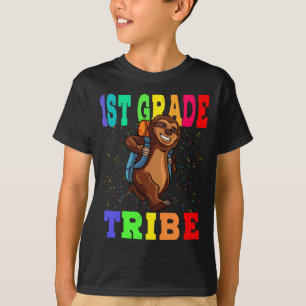 1e klas tribe luiaard terug naar school t-shirt