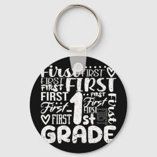 1e klas typografie team eerstegraads docent terug sleutelhanger