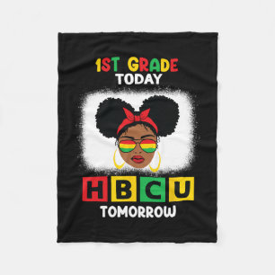 1e klas vandaag HBCU morgen historisch zwart C Fleece Deken