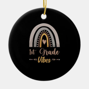 1e klas vibes regenboog eerste klas terug naar sch keramisch ornament