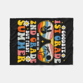 1e klas welkom bij 2e maar zomer eerst fleece deken (Voorkant (Horizontaal))