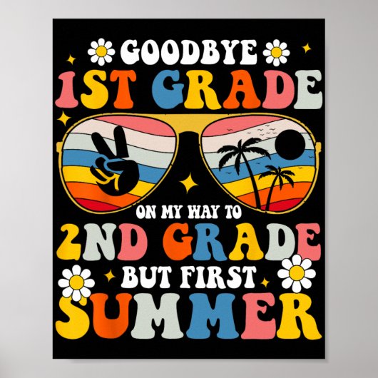 1e klas welkom bij 2e maar zomer eerst poster (Voorkant)