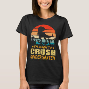 1e kleuterklassedag Ik ben klaar om dinosauriërs t T-shirt