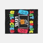 1e leerjaar ontgrendeld terug naar school eerste d fleece deken (Voorkant (Horizontaal))