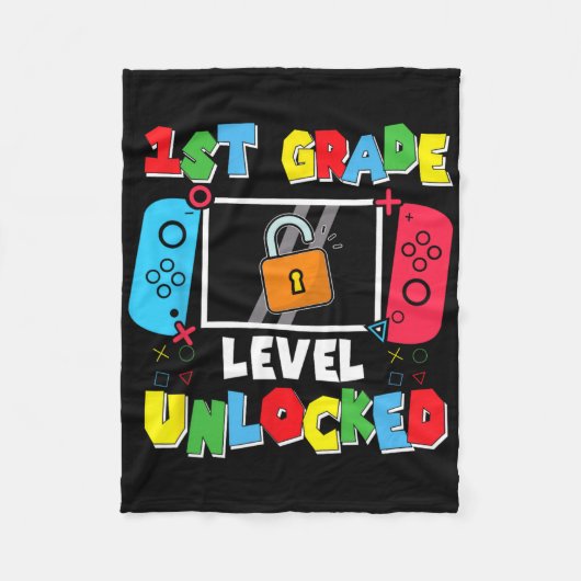 1e leerjaar ontgrendeld terug naar school eerste d fleece deken (Voorkant)