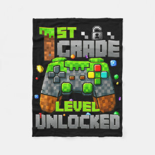 1e leerjaar ontgrendeld videogamer Pixel Ck naar S Fleece Deken