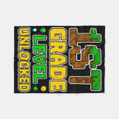 1e leerjaar ontgrendeld videogamer Pixel Ck naar S Fleece Deken (Voorkant (Horizontaal))