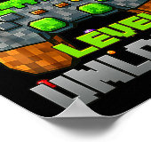 1e leerjaar ontgrendeld videogamer Pixel Ck naar S Poster (Hoek)