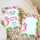 1e Luau Verjaardag Tropische Zomeruitnodiging Kaart