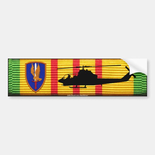 1e Luchtvaartbiet. AH-1G Cobra VSM-Bumpersticker Bumpersticker (Voorkant)