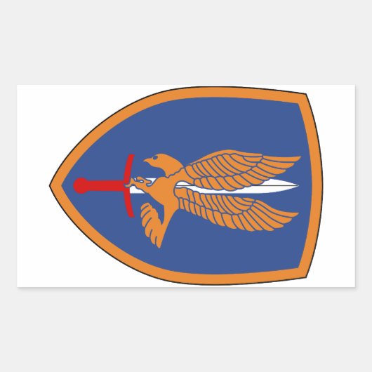 1e Luchtvaartbrigade Rechthoekige Sticker (Voorkant)