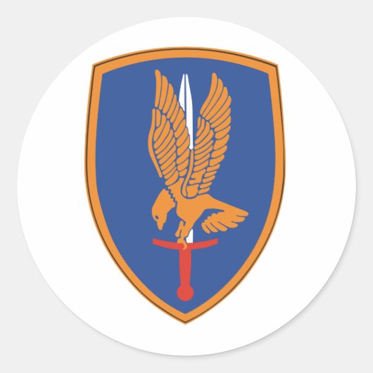 1e Luchtvaartbrigade Ronde Sticker (Voorkant)