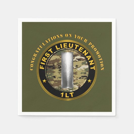 1e luitenant 1LT bevordering  Servet (Voorkant)