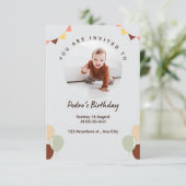 1E MAANDAG MET BALLOON EN FOTO KAART (Staand voorkant)