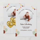 1E MAANDAG MET BALLOON EN FOTO KAART (Voorkant / Achterkant)