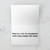 1e MAANDAGEN VOOR CAKE, FUN EN KISSES/HUGS Kaart (Binnen)