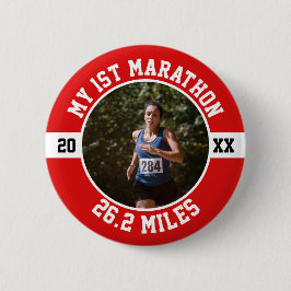1e Marathon Hardlopen Eerste Hardloper Sport 26 2 Ronde Button 5,7 Cm