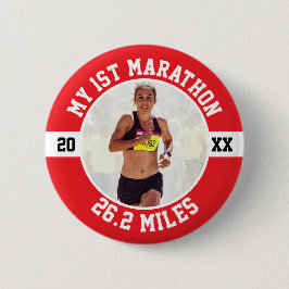 1e Marathonloper Eerste hardloper 26 2 Ronde Button 5,7 Cm