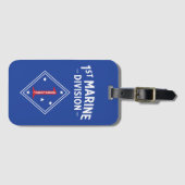 1e Mariene Afdeling Badge Bagagelabel (Voorkant (horizontaal))