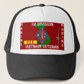 1e mariene div Vietnam 1/r Trucker Pet (Voorkant)