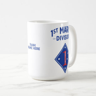 1e Marine Divisie - Het oude ras Custom Koffiemok