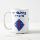 1e Marine Divisie - Het oude ras Custom Koffiemok (Links)